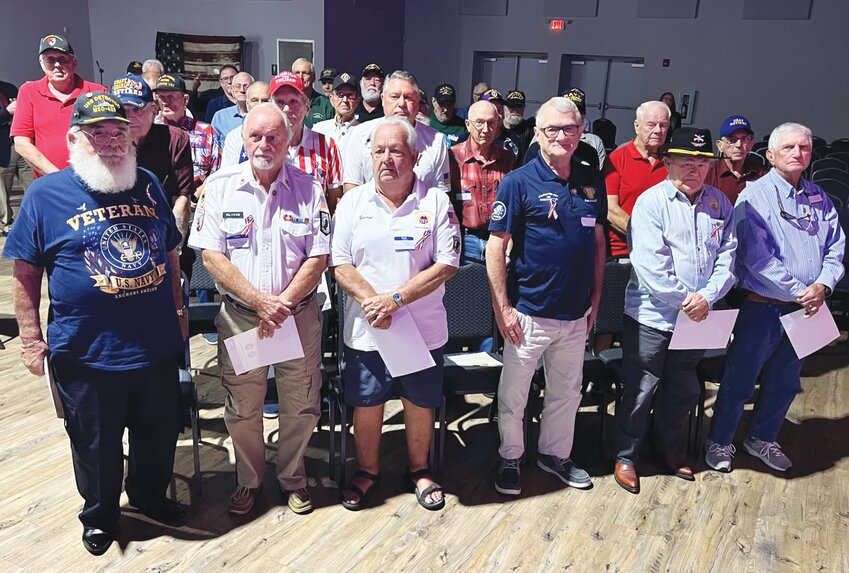 OKEECHOBEE -- Vietnam era vetrans were honored at the Community Hero Lunch hosted by the Okeechobee Chamber of Commerce on Oct. 16. [Photo by Katrina Elsken/Lake Okeechobee News]