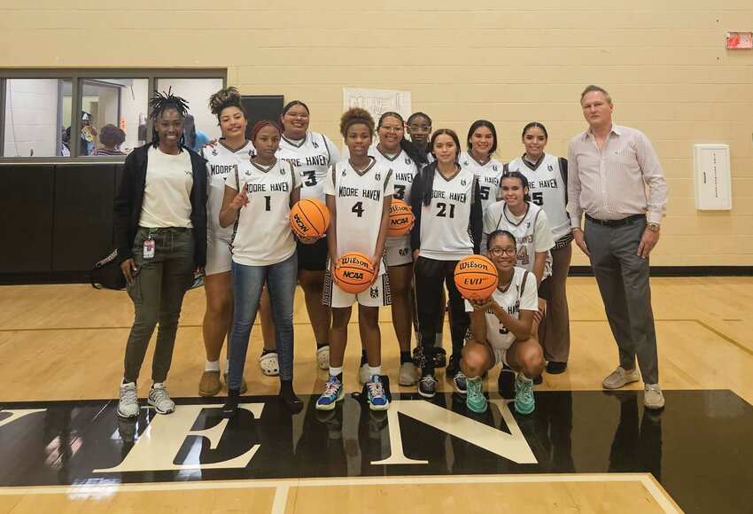 The Lady Terriers secured a 71-50 win over Babcock on Jan. 14. [Photo courtesy Moore Haven Athletics]