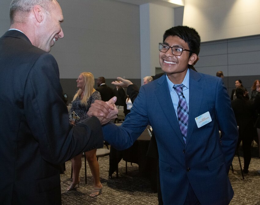 Bob Hyde and Immokalee Foundation student Kevin L