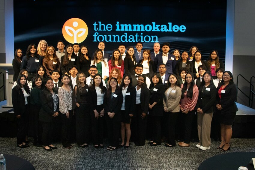 The Immokalee Foundation's CEO Summit Panelists and students