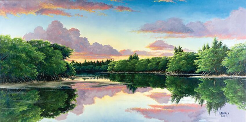 "Backwater Sunrise" by Brad Phares