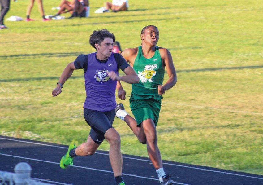 The Brahman boys secured a win in their first home track meet in 20 years. [Photo courtesy Issayanna McQueen]