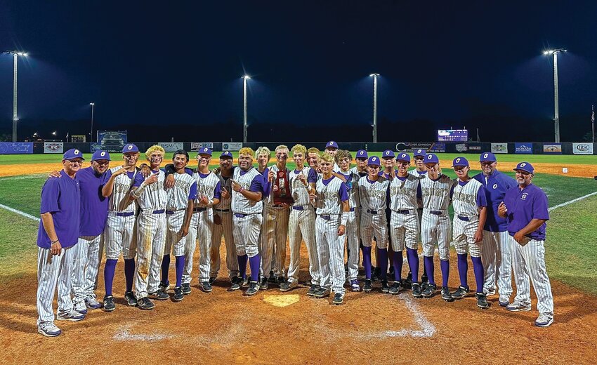 The Brahmans pose after their thrilling win over Sebastian River in the district championship. [Photo courtesy OHS]