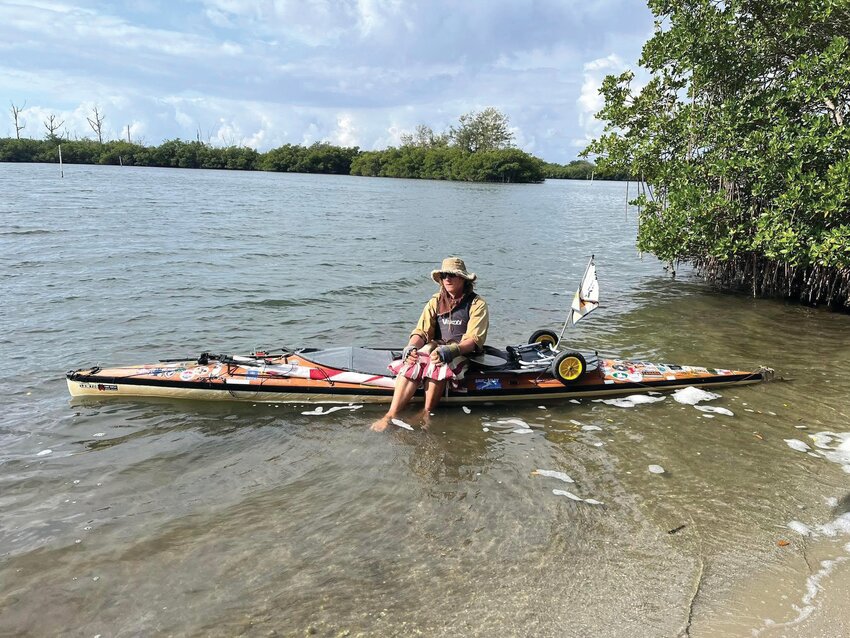 Peter Frank takes a break along his journey of the great loop. [Photo courtesy Peter Frank]