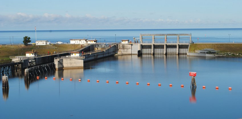 This photo is of the Port Mayaca Lock and Dam