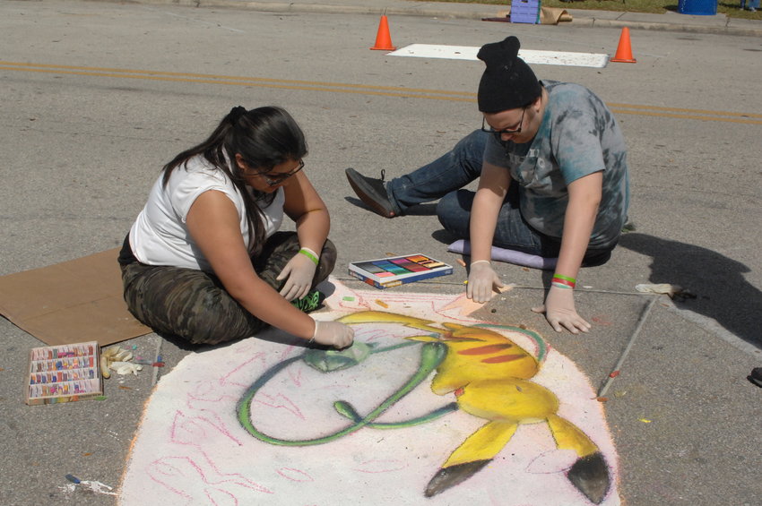 The Top of the Lake Art Festival includes chalk art. [Courtesy photo]