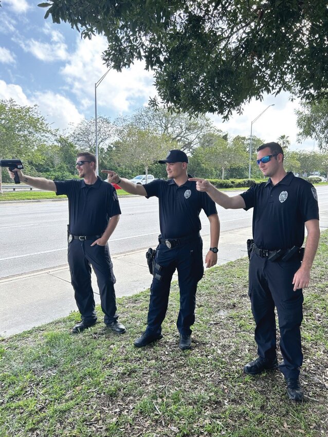 Officers, John Penfield, Dalton Pitts, and Garrett Kelly are currently attending speed radar training at IRSC training academy. .