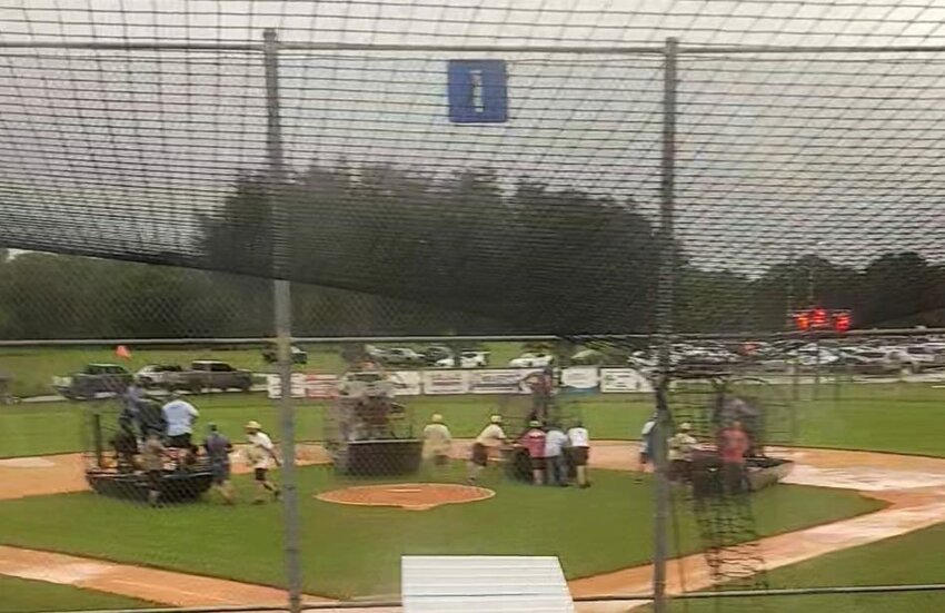 OKEECHOBEE -- After storms left the ball fields drenched on Friday night and Saturday morning, airboaters  came to the rescue!