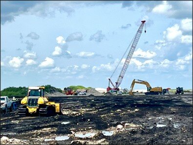 Everglades Agricultural Area (EAA) Reservoir, Construction of Inflow-Outflow and Seepage Canals Underway, May 2023.