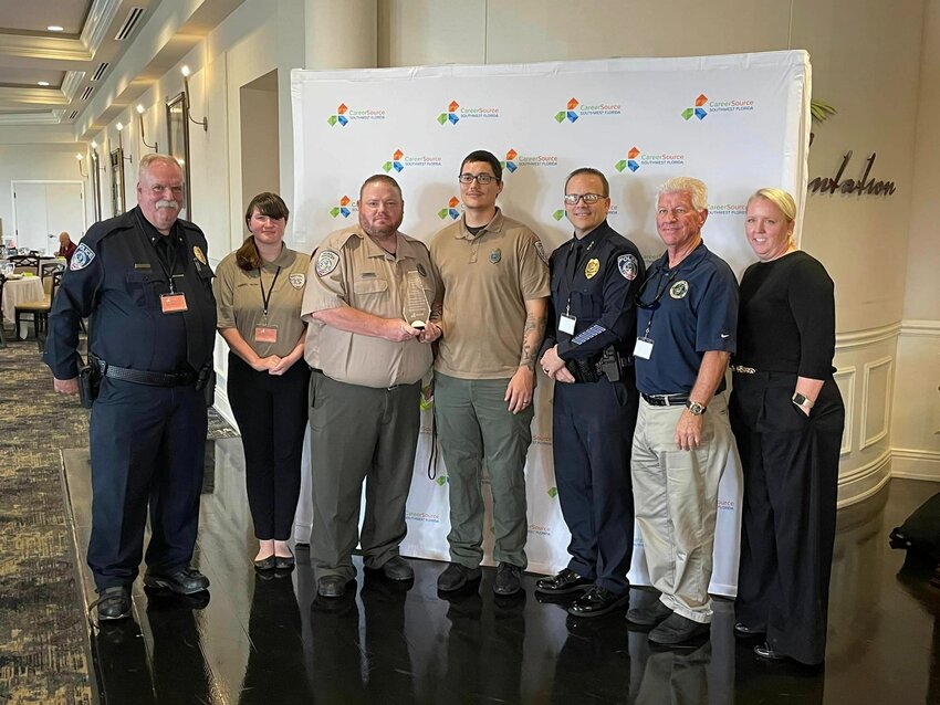Clewiston Animal Shelter Staff were very honored to receive the 2022-2023 Champion Award from Career Source Southwest Florida n at their annual awards luncheon on Sept. 13. [Photo courtesy Clewiston Animal Services]