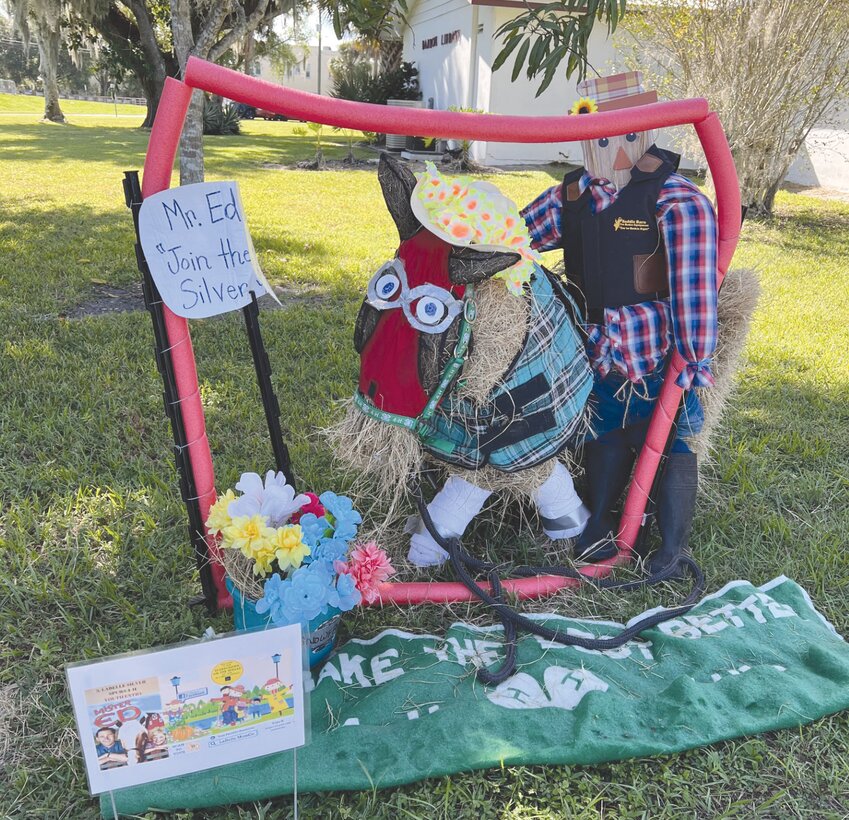 LABELLE -- Silver Spurs 4-H Club's entry in the scarecrow competition features Mr. Ed and Wilbur from the television show &quot;Mr. Ed.&quot;