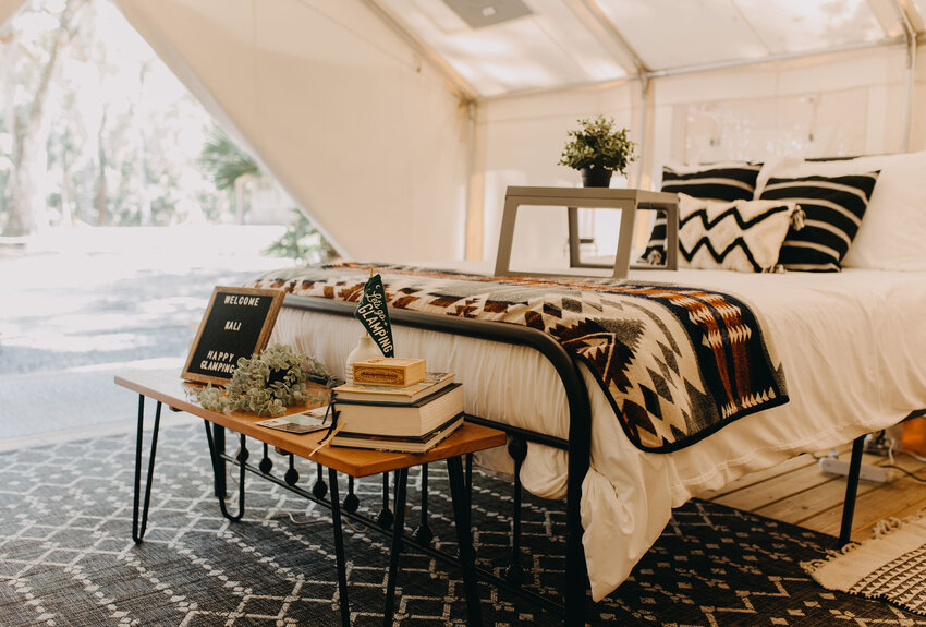 Timberline Glamping believes luxury and comfort should not be sacrificed when spending time outside.