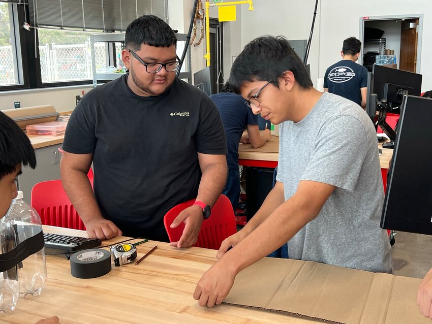 Engineering &amp; Construction Management students learn the tools of the trade as part of an after-school activity.