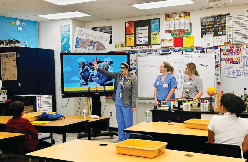 CLEWISTON -- On Feb. 16, representatives from Hendry Regional Medical Center enjoyed meeting Clewiston Middle School students at the school's Career Day. The HRMC team had the privilege of sharing our passion for healthcare and inspiring the next generation of medical professionals.  [Photo courtesy HRMC]