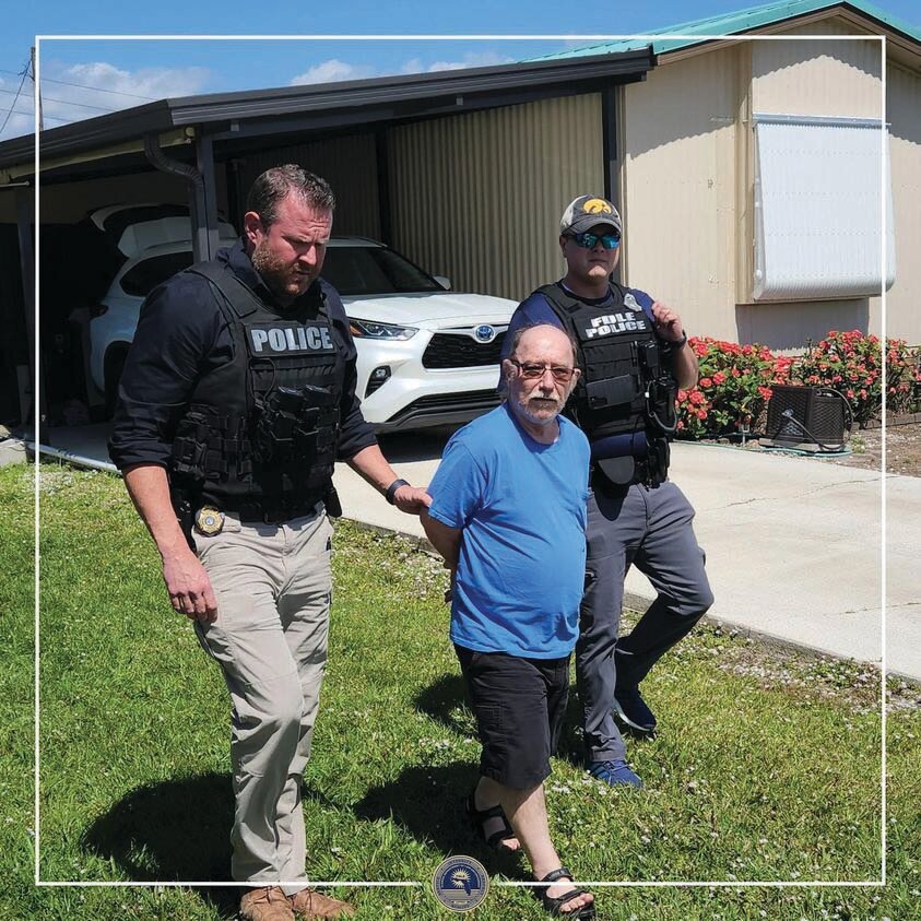 The Florida Department of Law Enforcement (FDLE) arrested Wayne Adams, 60, of Okeechobee, Tuesday, March 12 on ten felony counts of possession of child sexual abuse material (CSAM). [Photo courtesy OCSO]