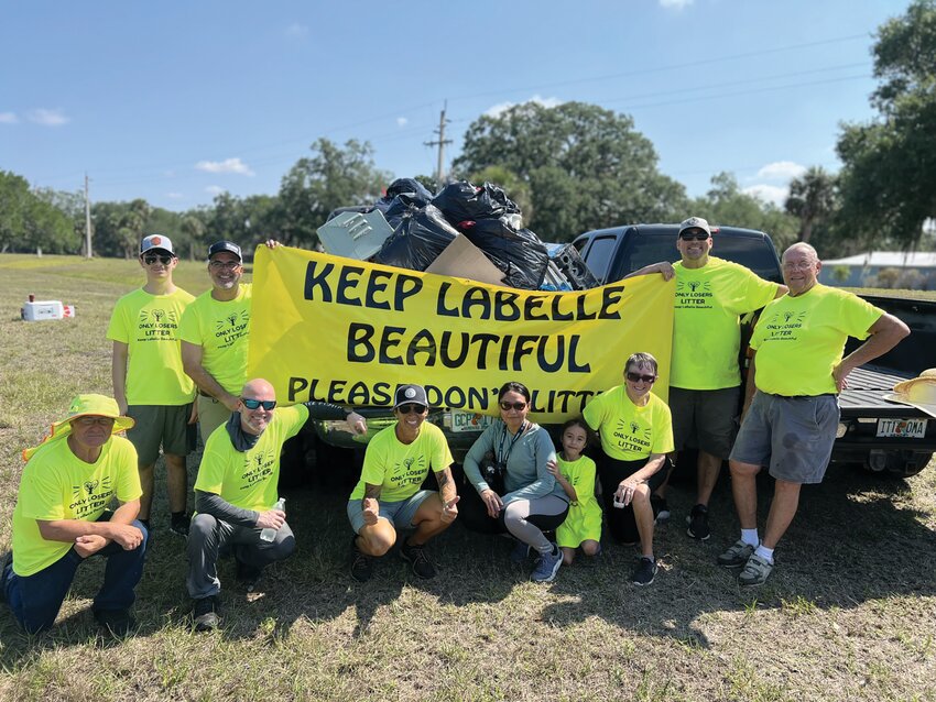 Volunteers of Keep LaBelle Beautiful. [Photo by Sue Sweetman]