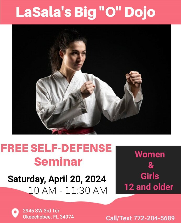 LaSala's Big 'O' Dojo is offering a free self-defense seminar for women and girls.
