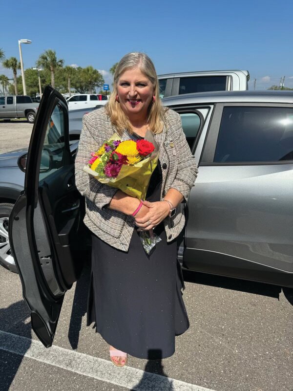 Janice Pietro is pictured with her new Chevy Trax which she earned through Mary Kay sales..[Photo courtesy Janice Pietro]