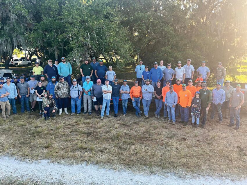 The Lake Okeechobee Airboat Association participated in a clean up day on the Kissimmee River on May 4. [Photo courtesy Lake Okeechobee Airboat Association]
