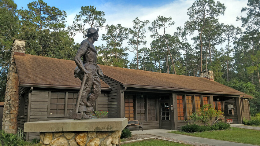 Constructed of wood by the CCC, this historic building is in the style known as &ldquo;Government Rustic&rdquo; which is inherent in structures at CCC parks across America.