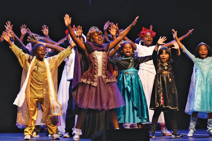 Students from Glade View Elementary School performing at the 4th Annual Disney Musicals in Schools Student Share Celebration at the Kravis Center for the Performing Arts.