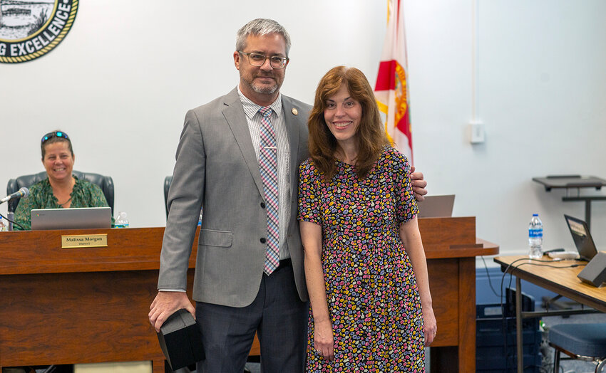 Dylan Tedders and Ameilia Lozano. (Photo by Richard Marion/Lake Okeechobee News)
