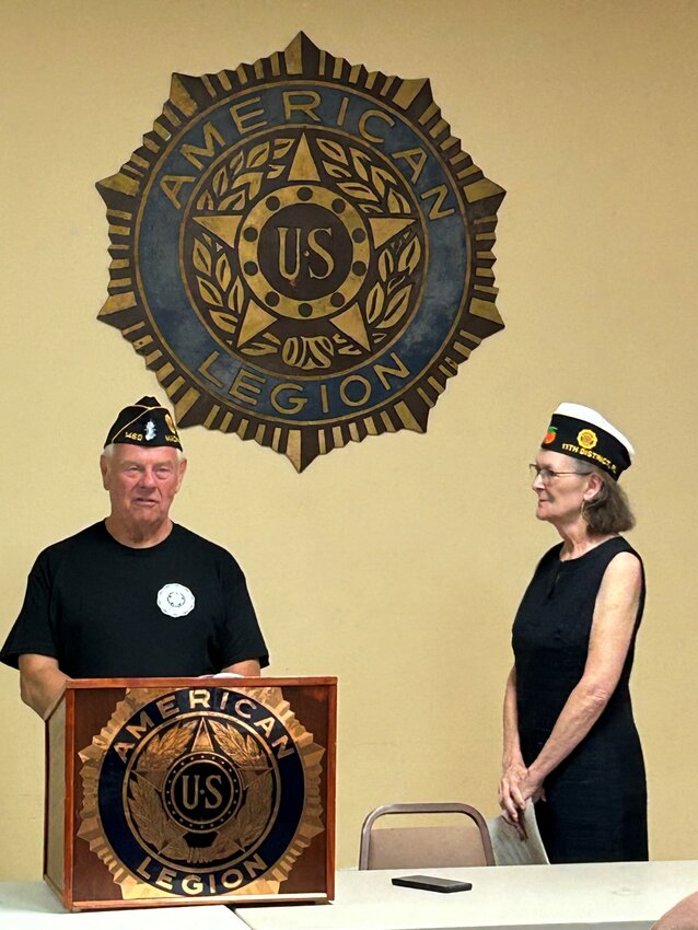 Commander Rich Gerlach has been filling in as interim commander at the American Legion but was officially sworn in on July 1 by 11th District Commander Toni Sutherland.