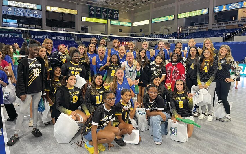 Members of the Moore Haven volleyball program got the chance to watch a game at Florida Gulf Coast University. [Photo courtesy Moore Haven Athletics]