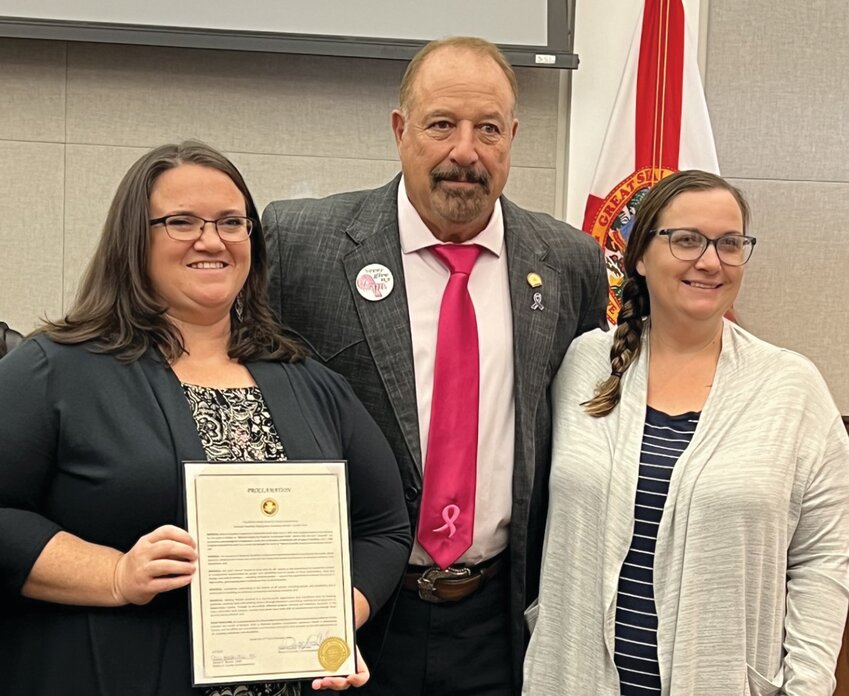 OKEECHOBEE -- At their Oct. 17 meeting, Okeechobee County Commissioners declared October as National Disability Employment Month in Okeechobee County. [Photo courtesy Katrina Elsken/Lake Okeechobee News]