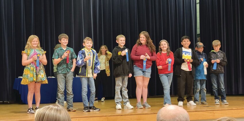 OKEECHOBEE &mdash; Some of the EES students who placed in the County Science Fair on Wednesday, Jan. 15.