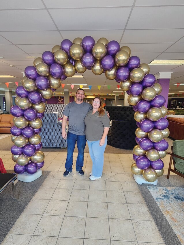 OKEECHOBEE -- Jason and Michelle Braswell are proud to welcome customers to Hometown Furniture. [Photo by Rick Lewis/Lake Okeechobee News]