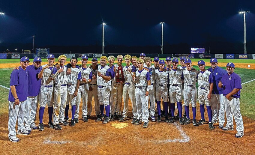 The Brahmans pose after their thrilling win over Sebastian River in the district championship. [Photo courtesy OHS]