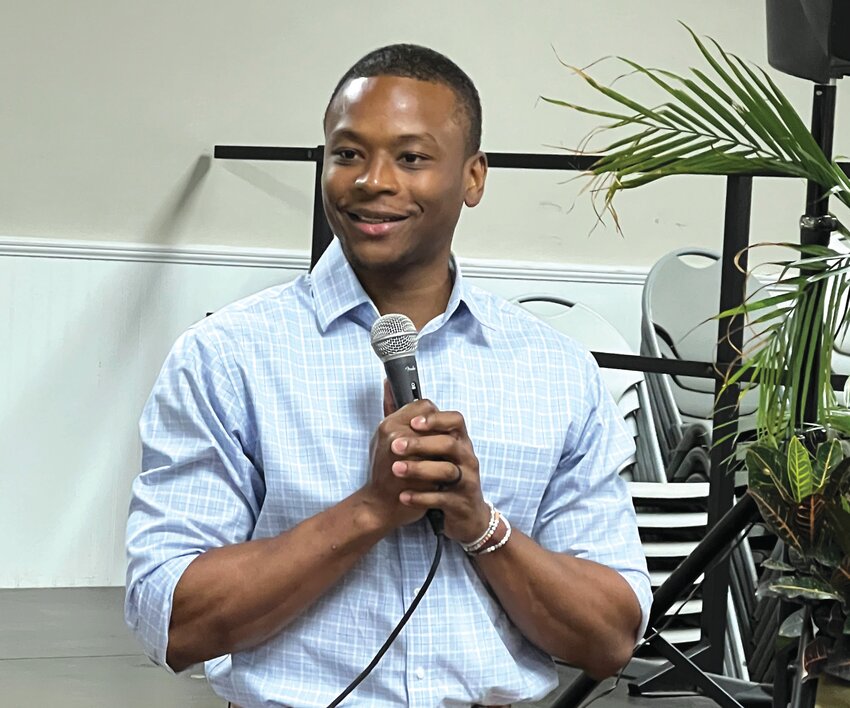 OKEECHOBEE -- Reggie D. Ford was the guest speaker at the Mental Health Awareness Luncheon held May 14 at the Okeechobee County Civic Center. [Photo by Katrina Elsken/Lake Okeechobee News]