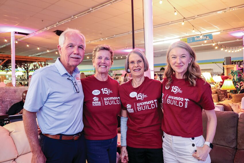 Pictured are Chris Sheilds, Mary Yankaskas, Katherine Caldwell, and Becky Lucas. [Photo courtesy Habitat for Humanity]