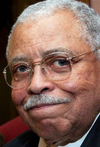 In this Oct. 20, 2010 file photo, actor James Earl Jones sits for a photograph backstage at the Golden Theater in New York. Jones died on Monday, Sept. 9, 2024, at the age of 93.