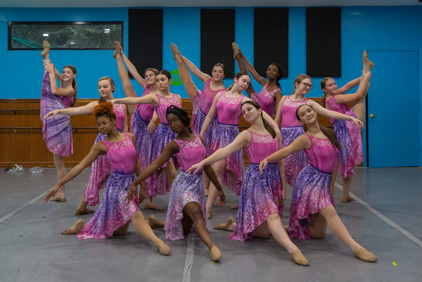 Members of the Sumter Civic Dance Company pose for a photo at the The Freed School of Performing Arts in 2021. The group will host is annual Spring Concert at Patriot Hall on Friday, April 19, and Saturday, April 20.