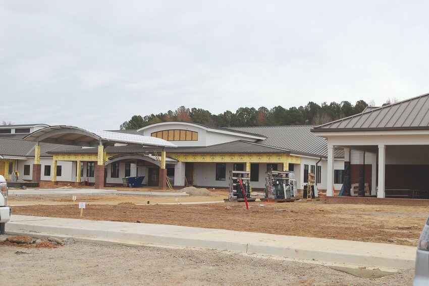 State of South Carolina Veterans' Nursing Home is seen under construction in November 2023. Its construction is almost complete, but it will open after the new year.