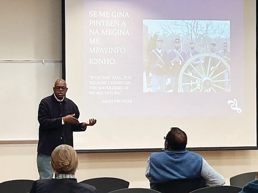 Sumter County Library hosts &quot;African Americans and the Civil War&quot; featuring guest speaker Donald West, professor, historian and Civil War reenactor from Trident Technical College in Charleston, on Feb. 24.