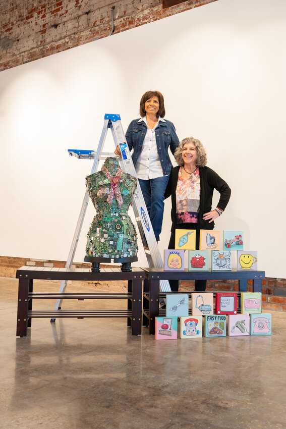 Trisha King, left, and Julie Watts, both Sumter artists, will be featured in this year&rsquo;s annual ArtFields from April 26 to May 4 in Lake City.