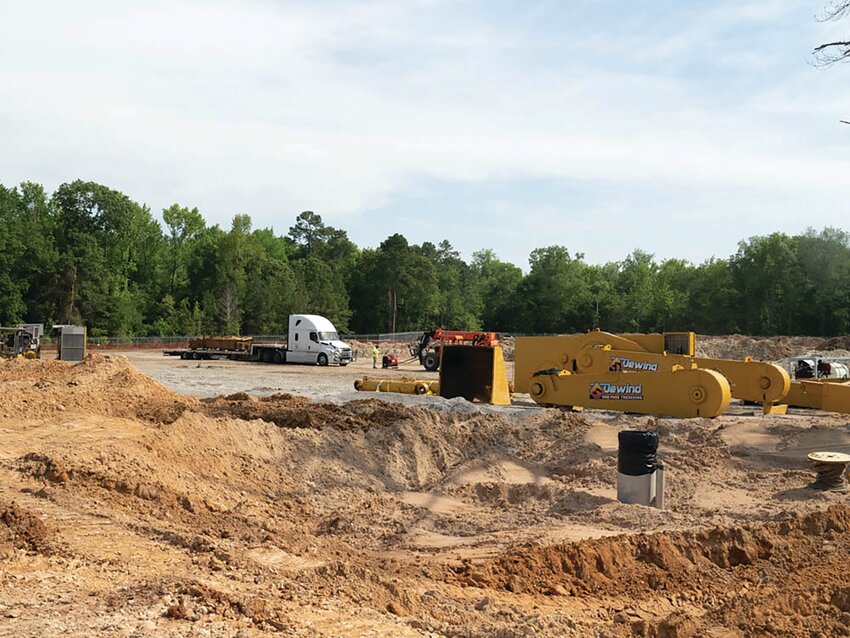 Efforts by Shaw Air Force Base to remove harmful &quot;forever chemicals&quot; known as PFAS are underway in May 2023. A trenching site on base is one component of those efforts to &quot;intercept the contamination, capture it, clean it up and reinject clean water into the ground,&quot; said Wendell Williams, chief of Environmental Programs at Shaw.
