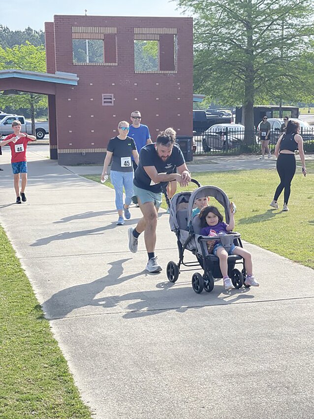 About 100 people attended the Patriot's Wounded Warrior 5K run hosted by the Air and Space Forces Association on Saturday, April 20, at Patriot Park. The run raised money for Wounded Airmen and Guardians Program and Wounded Warrior Project.