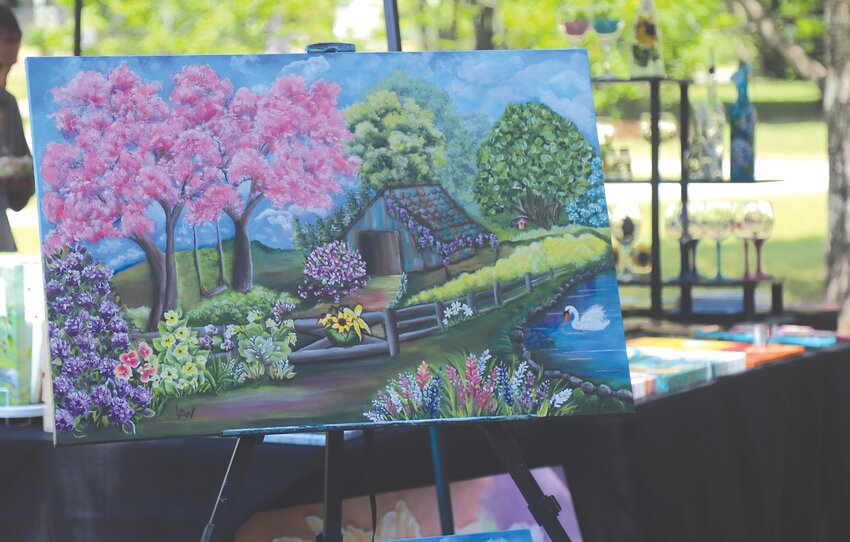 Various vendors display artwork at the 16-annual Art in the Park.