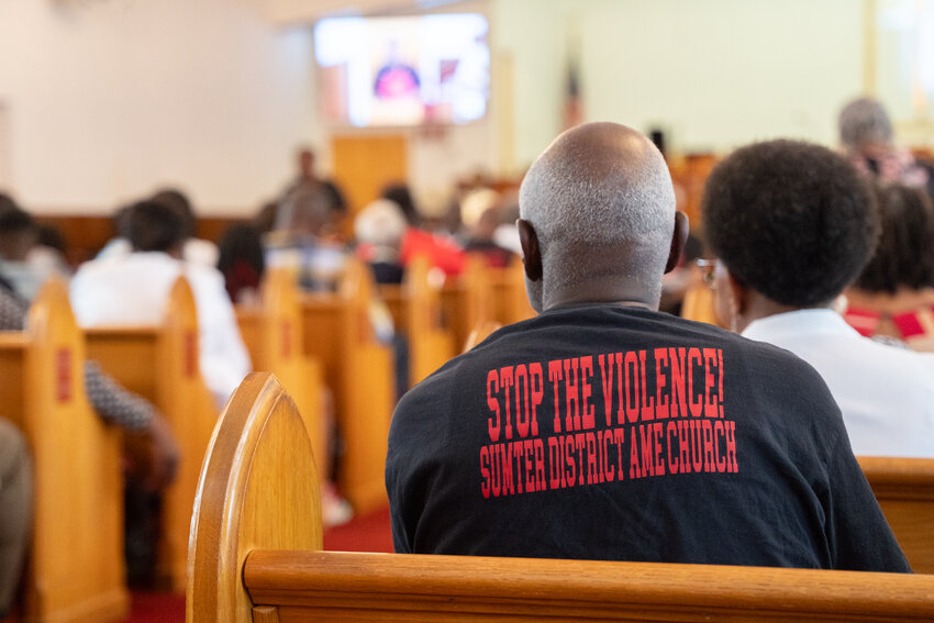 Members of multiple local churches gathered at Beulah AME Church for an Enough is Enough Ministry Prayer Vigil on Sunday afternoon, May 5.