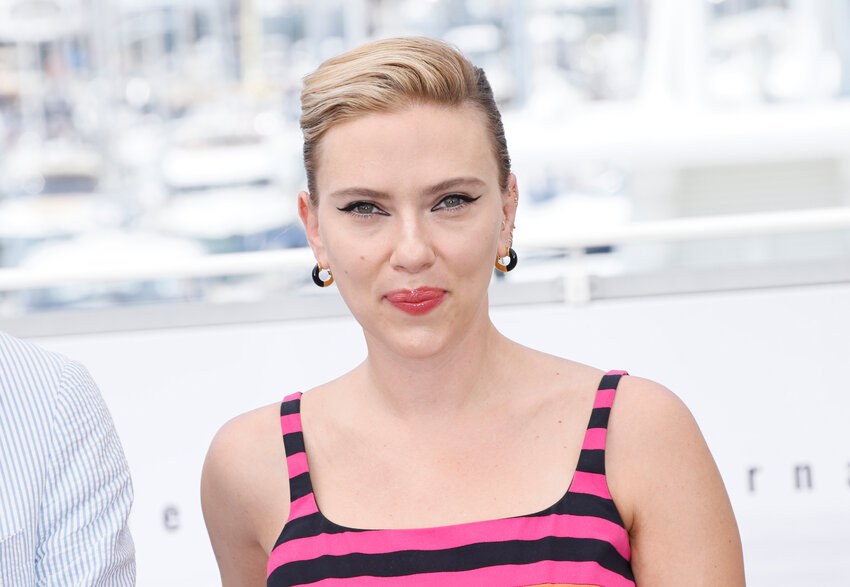 Scarlett Johansson poses for photographers at the photo call for the film &quot;Asteroid City&quot; at the 76th international film festival, Cannes, southern France, May 24, 2023. OpenAI plans to halt the use of one of its ChatGPT voices after some drew similarities to Johansson, who famously portrayed a fictional AI assistant in the (perhaps no longer so futuristic) film &ldquo;Her.&rdquo;