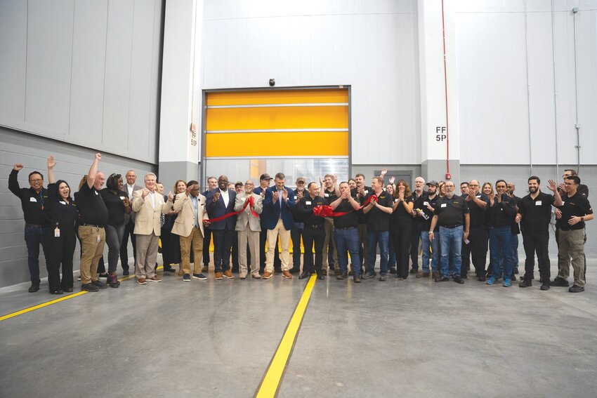 Continental Tire Sumter plant leaders, employees and members of the community cut the ribbon on the plant's 126,000-foot expansion and new extruder line as the company celebrates its 10th anniversary in Sumter this year on Wednesday, May 22.