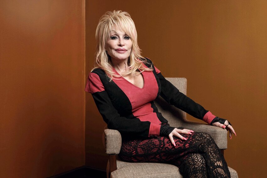 Dolly Parton poses at the Carnegie Medal of Philanthropy Ceremony in New York on Oct. 13, 2022.