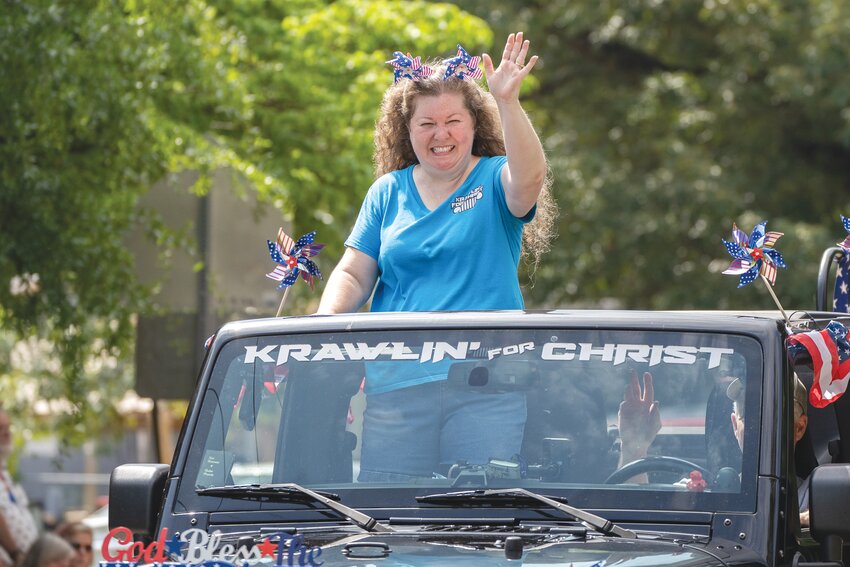 The inaugural Krawlin' for Christ Parade made its way past Swan Lake Iris Gardens during the Iris Festival on Saturday, May 25. The group's Jeep Show and Shine will be held on Saturday, July 27.