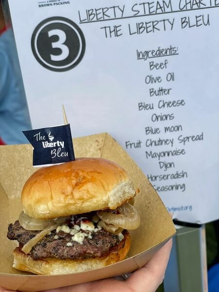 Liberty STEAM Charter School's The Liberty Bleu Burger took the overall prize at The Palmetto Optimist Club's annual burger cookoff to support Children's Cancer Partners. The burger will be on J. O'Grady's menu for a year.