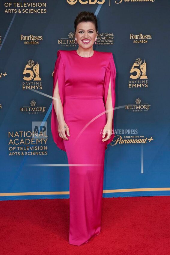 Kelly Clarkson appears at the 51st Daytime Emmy Awards on Friday, June 7, 2024, at the Westin Bonaventure in Los Angeles.