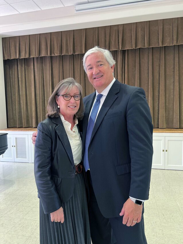 New First Presbyterian Church Senior Pastor the Rev. Stewart Rawson and his wife, Pam, are shown in the church recently.